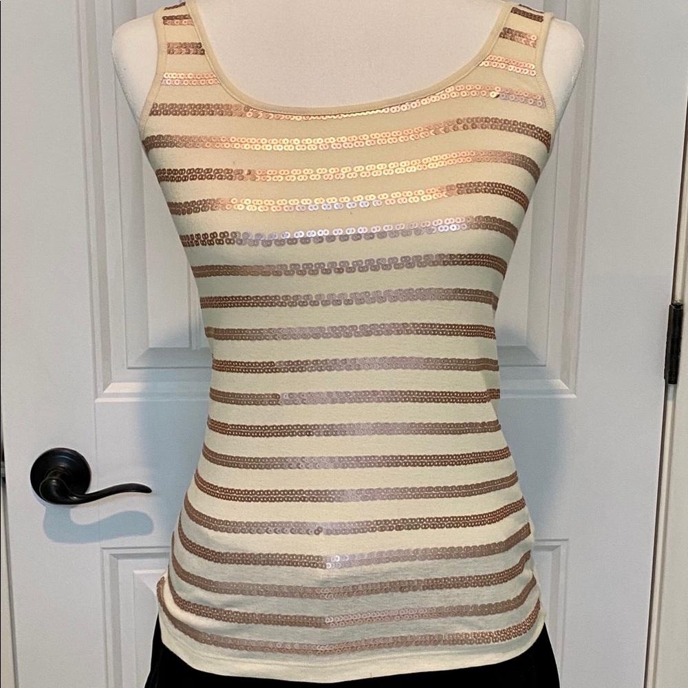 Women’s Old Navy Copper Sequin Tank Top